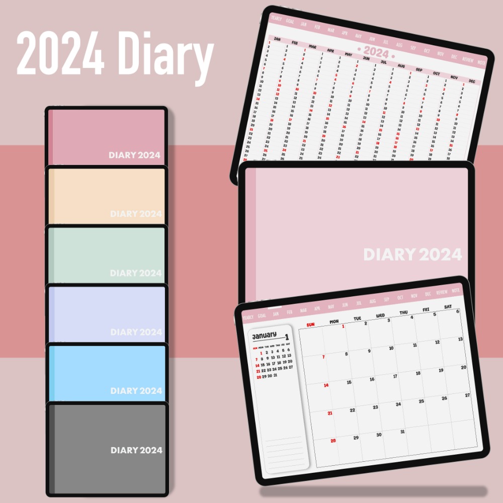 Colorful 2024 Diary